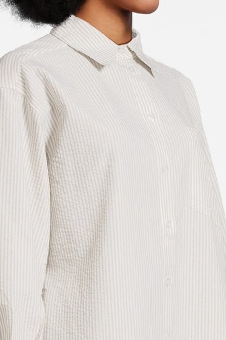 LOUISE SHIRT SAND-WHITE STRIPE 5