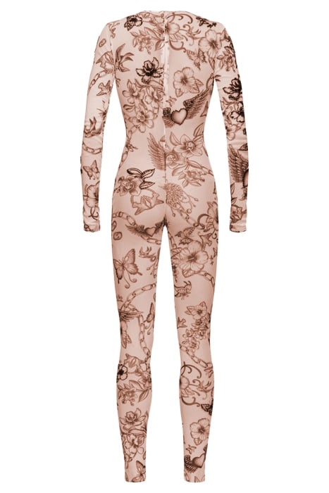 TATUATO JUMPSUIT NUDE/BLACK 4