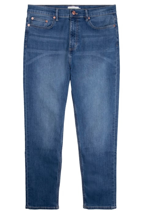 HIGH RISE SLIM STRAIGHT JEAN BLUE MID 1