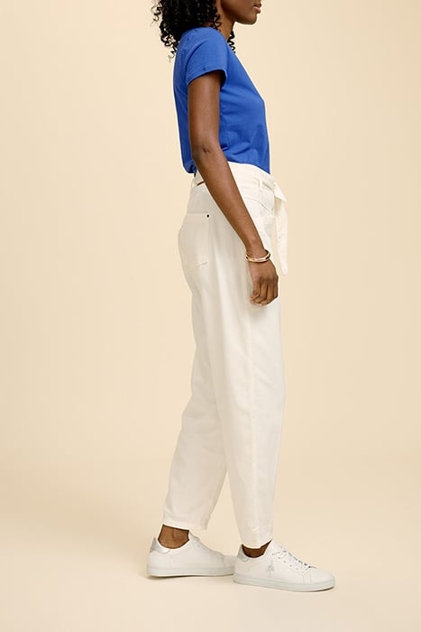 LE JOHN. 7/8TH ECRU SLOUCHY JEANS WITH BELT 3