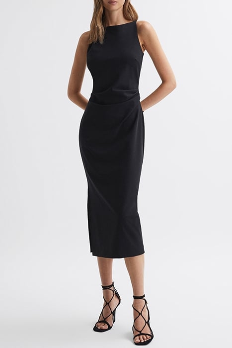 SCARLETT-RUCHED DRESS BLACK 1