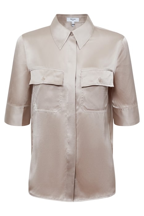 AUBREY-SHORTS BUTTON-DOWN SHIRT CHAMPAGNE 1