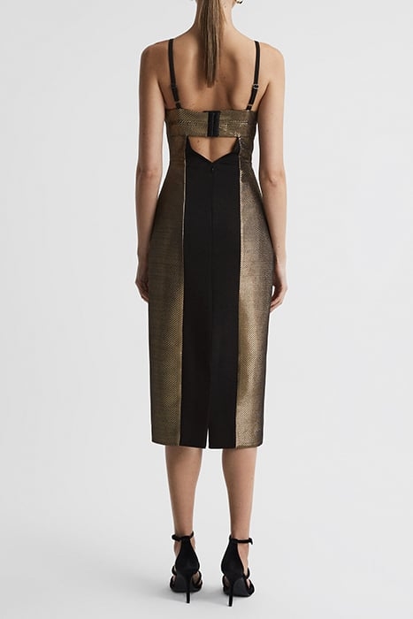 MINA-METALLIC DRESS GOLD 2