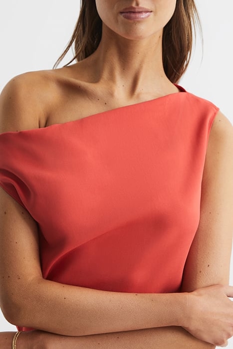 ZARIA-DRAPE DRESS CORAL 6