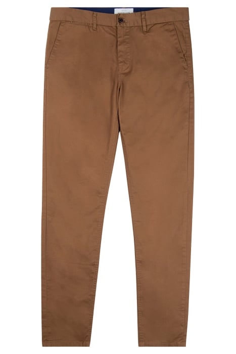 ESSENTIALS - MOTT CLASSIC SLIM FIT CHINO WALNUT 1