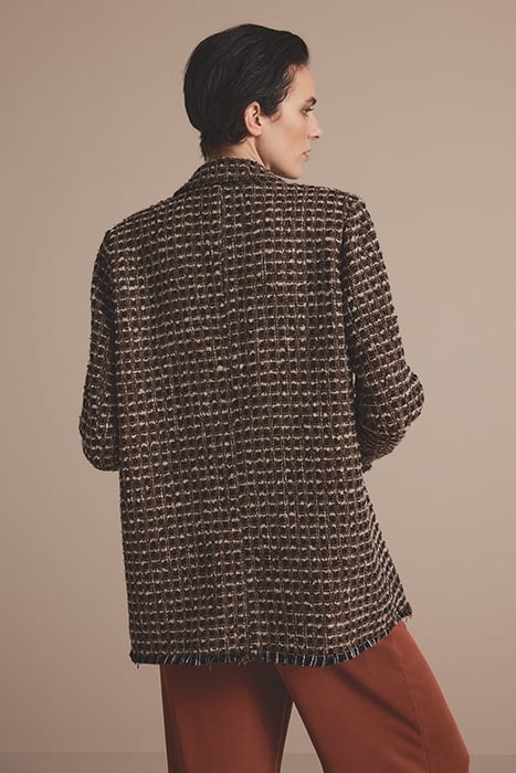 JACKET TWEED CHECK BLACK 2