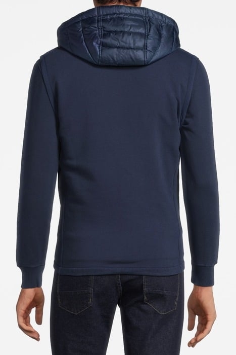 ZIP THRU VEST NYLON COMBI BLACK IRIS (NAVY) 2