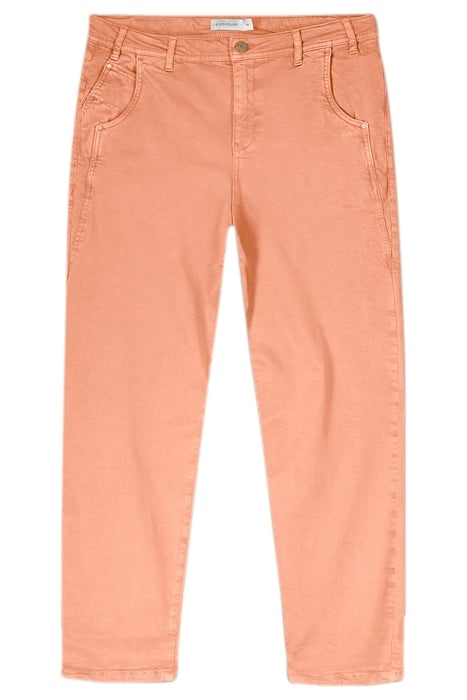 BARREL FIT PANTS LUX COTTON STRETCH TWILL BROWN 2