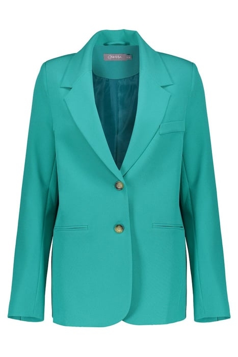 BLAZER SOLID TEAL 3