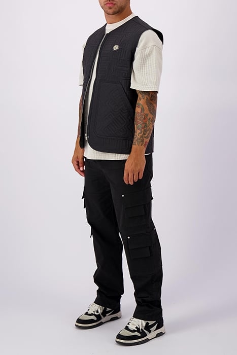 MONOGRAM QUILTED VEST BLACK 4