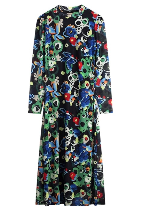 DRESS - FLOWER GLORY MULTI SLIM 3