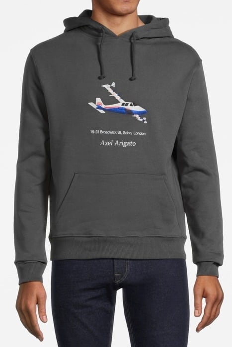 WORLDWIDE HOODIE FADED BLACK 1