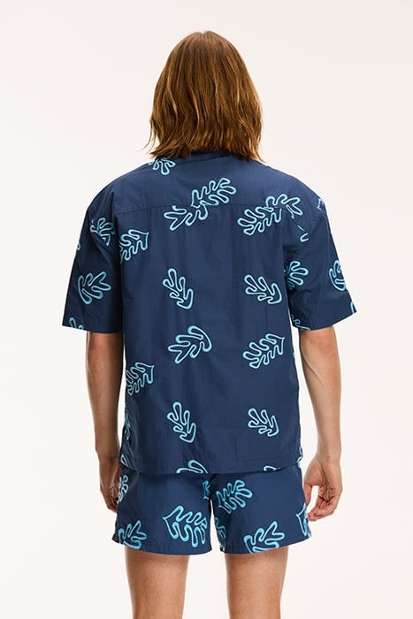 MEN SHORTSLEEVE REEF EMBROIDERY ROYAL BLUE 2
