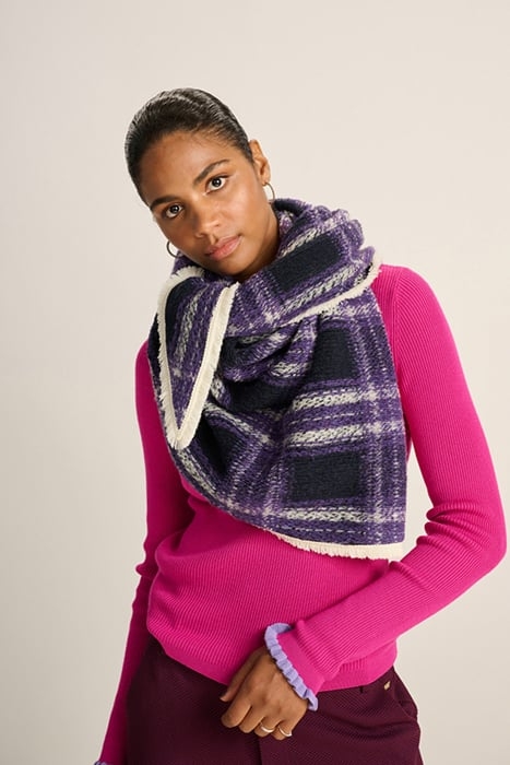 SHAWL - CHECKS FRENCH VIOLET 2
