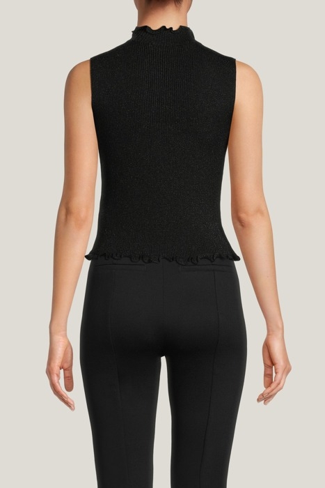 METAL KNITTED TOP BLACK 2