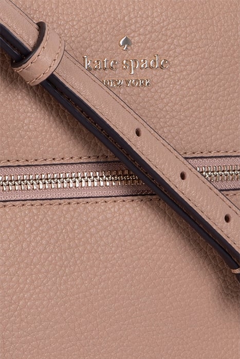 TOP ZIP CROSSBODY LIGHT FAWN 6