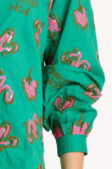 BLOUSE - FERN GREEN SHINE 6