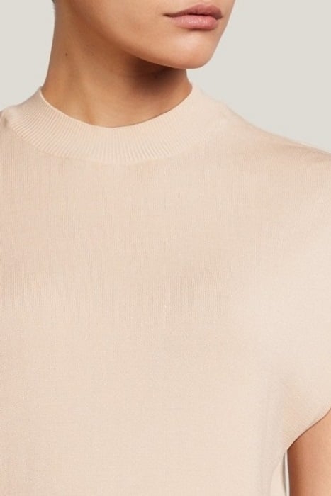 WOOD SLEEVELESS TOP CHAMPAGNE 4