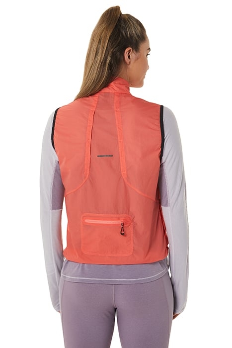 METARUN PACKABLE VEST PAPAYA 2