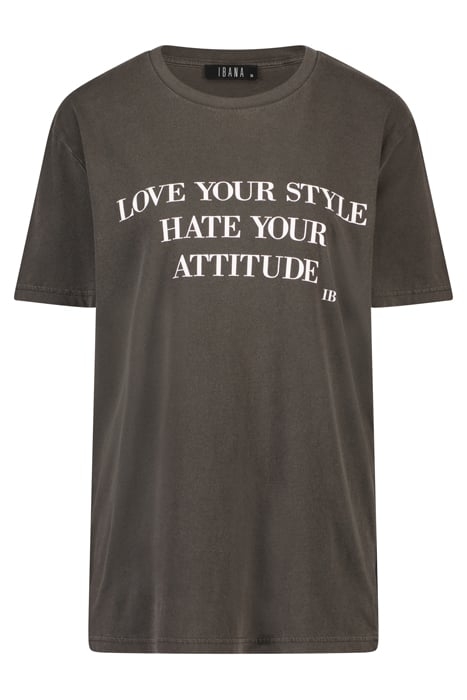 TEE ATTITUDE VINTAGE BLACK WITH WHITE 3