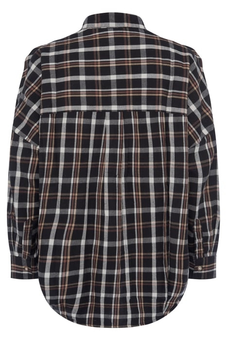 PANITA ORG CHECK POP OVR SHIRT MEDIUM/DARK CHECK MX 3