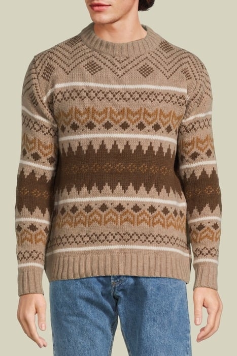 DAVIS 7171 JACQUARD TRICOT BROWN JACQUARD 1