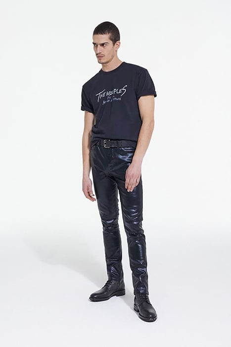 BLACK COATED SLIM JEANS BLACK 3