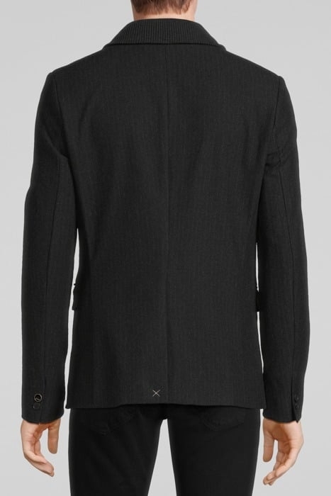 CHARCOAL PINSTRIPE SUIT JACKET ANTHRACITE 2