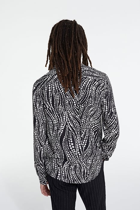 PRINTED SHIRT BLACK WHITE 2