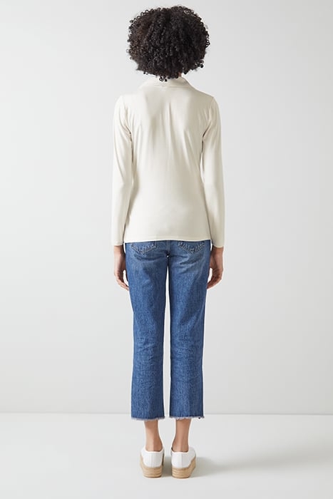 TJ SASKIA - JERSEY COLLAR IVORY 3