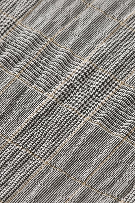 BLAKE - CHECKED COTTON-BLEND SEERSUCKER CHINO BLACK ECRU CHE 7