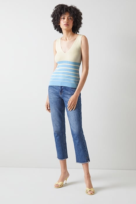 TK AZUL - RIB STRIPE KNIT MULTI 2