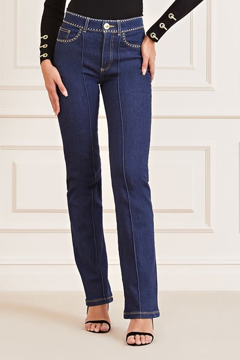 LUCY STUDS DENIM STRAIGHT RINSE 1