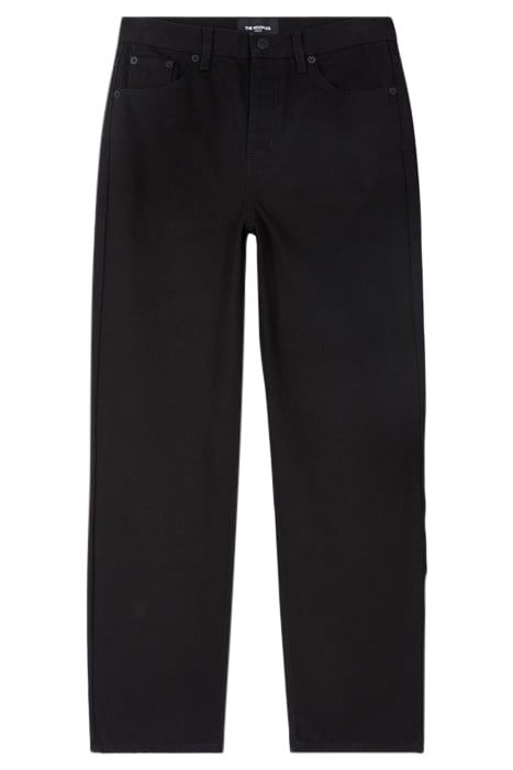 STRAIGHT RAW JEANS BLACK 4