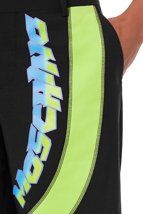 BERMUDA MOSCHINO SURF LOGO BLACK 4