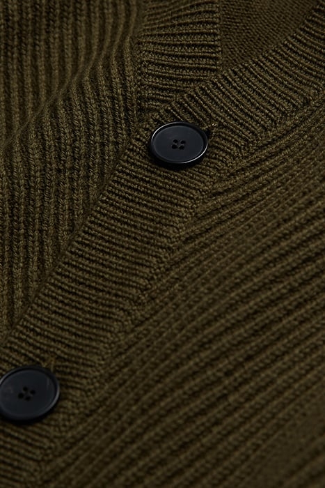 CARDIGAN WITH POINT DETAILS KAKI 7