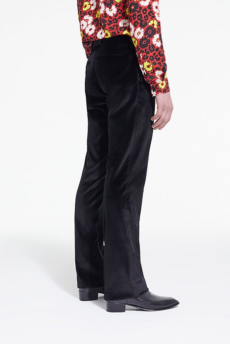 SMOOTH VELVET SUIT TROUSERS BLACK 2