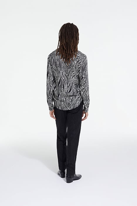 PRINTED SHIRT BLACK WHITE 4
