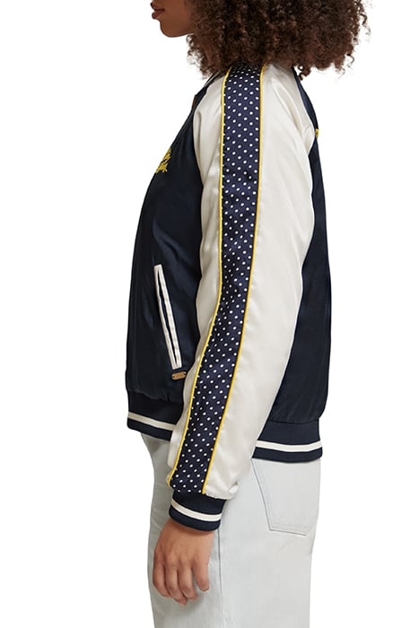 EMBROIDERED BOMBER WITH CONTRAST DETAIL NIGHT 8