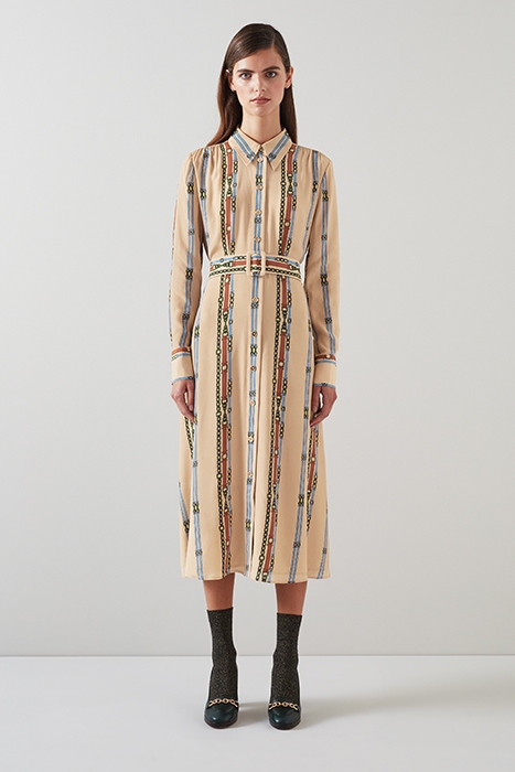 DR KATE - BELT PRINT DRES MULTI 1