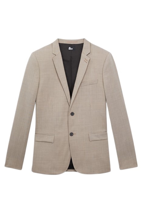 2 BUTTON SUIT JACKET BEIGE MELANGE 1