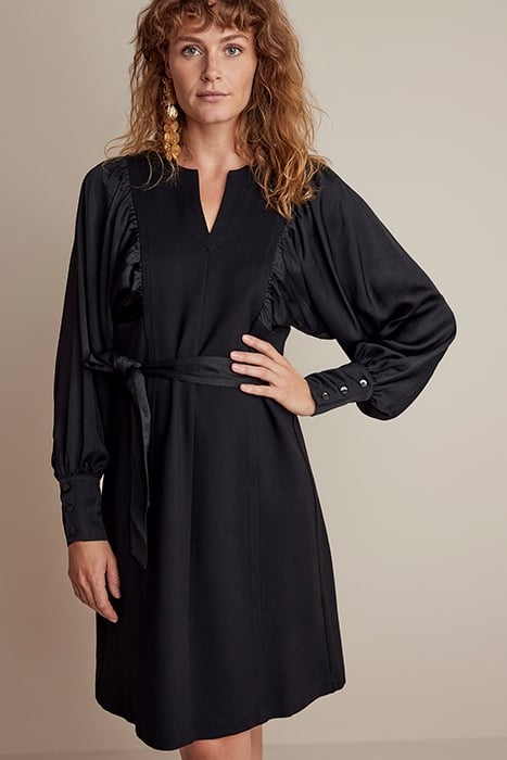 DRESS PUNTO MILANO BLACK 1