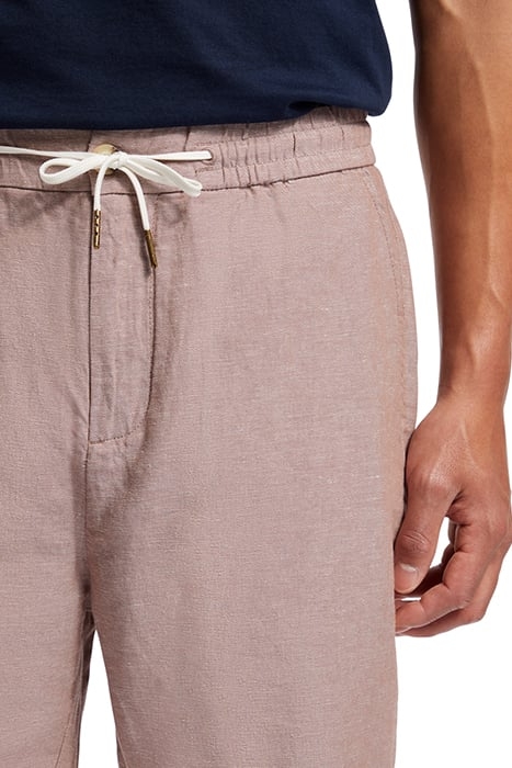 FAVE - COTTON/LINEN TWILL BERMUDA DRIFTWOOD 7