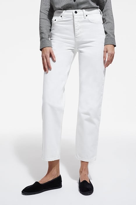 WHITE STRAIGHT JEANS WHITE 1