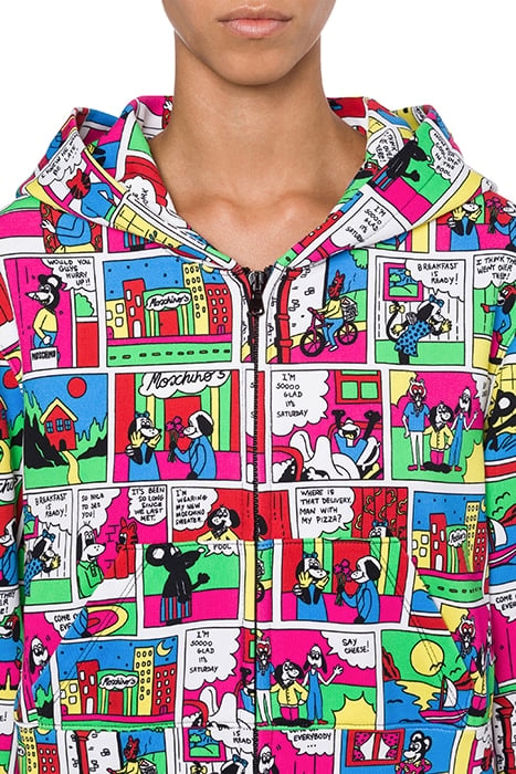 MOSCHINO COMICS COTTON SWEATSHIRT MULTICOLOR 4