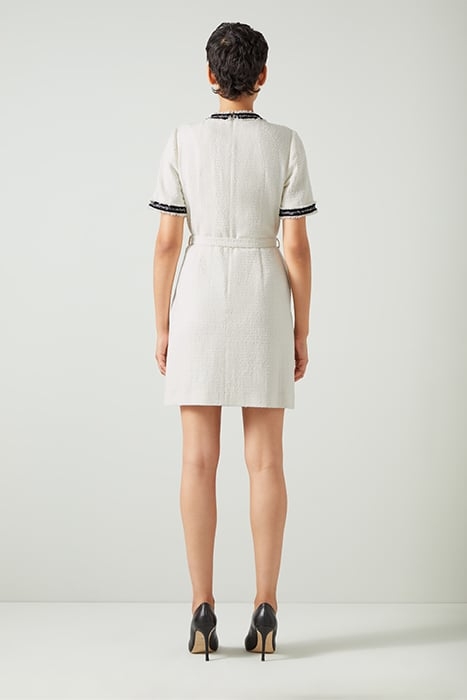 DR CHARLIE TWEED DRESS IVORY 3