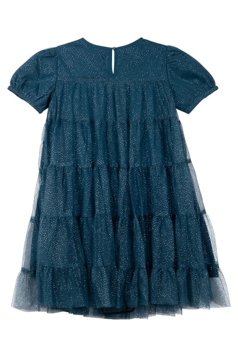 GIRL'S GREEN SEQUINED TULLE DRESS 2