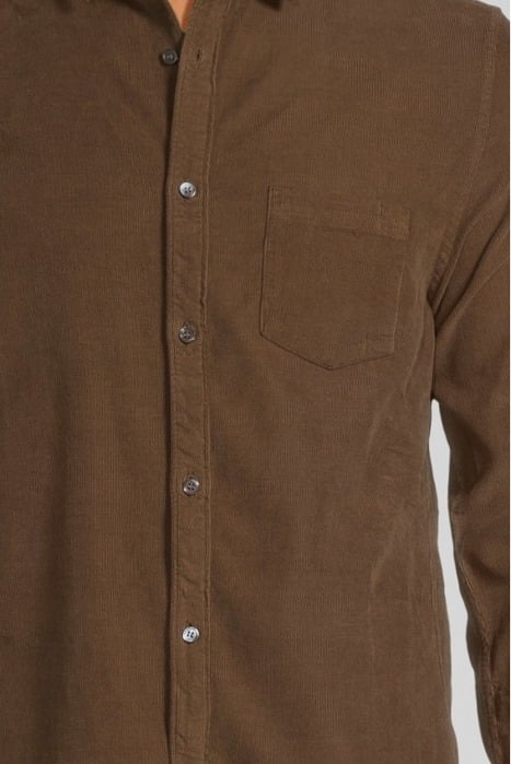 CAPPUCCINO NEEDLECORD REGULAR SHIRT CAPPUCINO 4