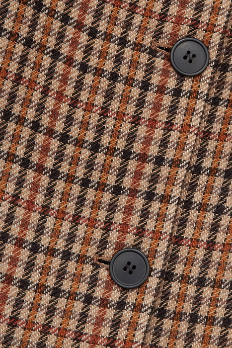 3 BUTTON SINGLE BREASTED COAT BABY CAMEL / WINE RED 2