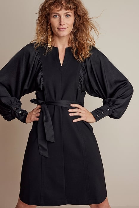 DRESS PUNTO MILANO BLACK 5